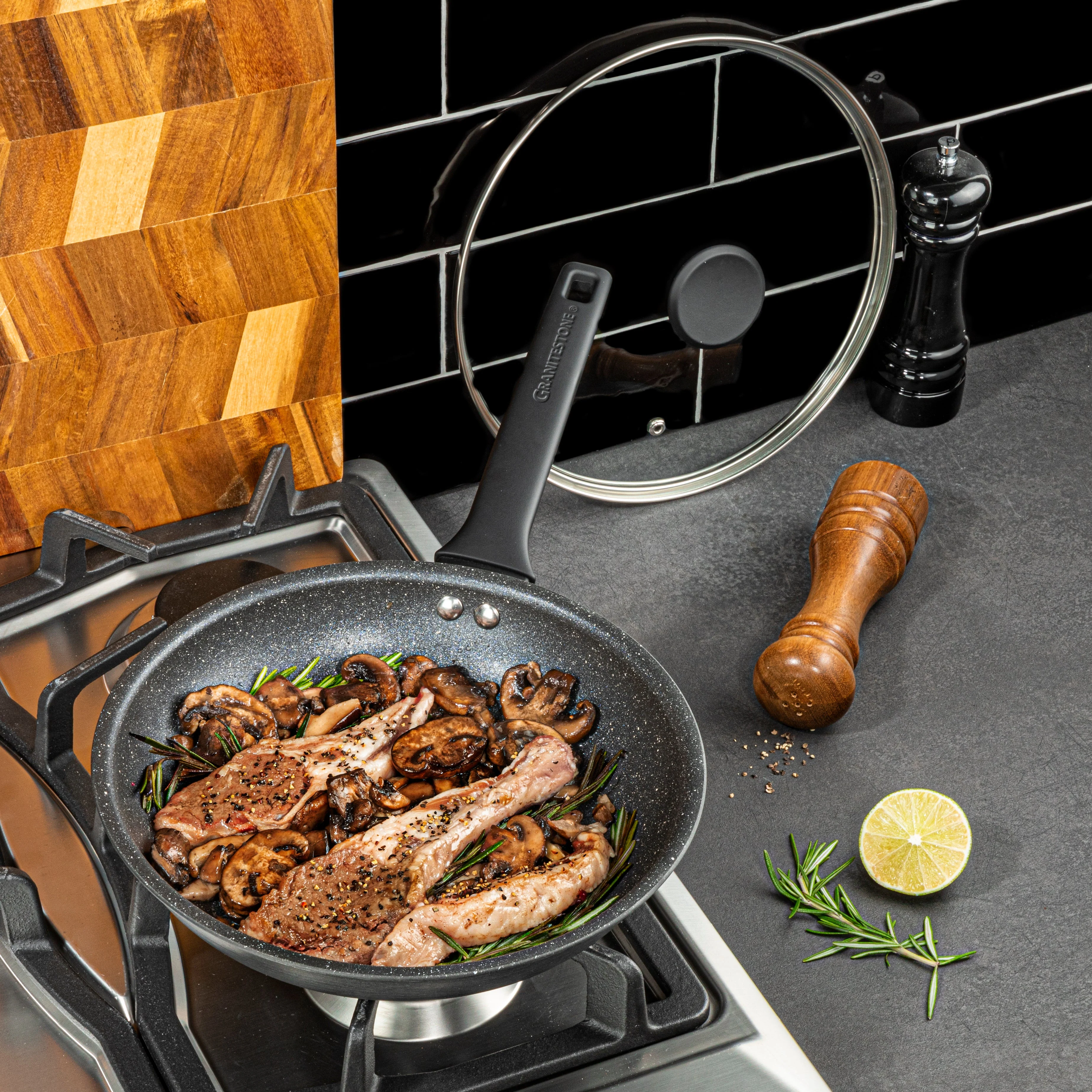 Granitestone 13-Piece Pro Premier Hard Anodized Stovetop Set with Easy Grip Handles - Image 14