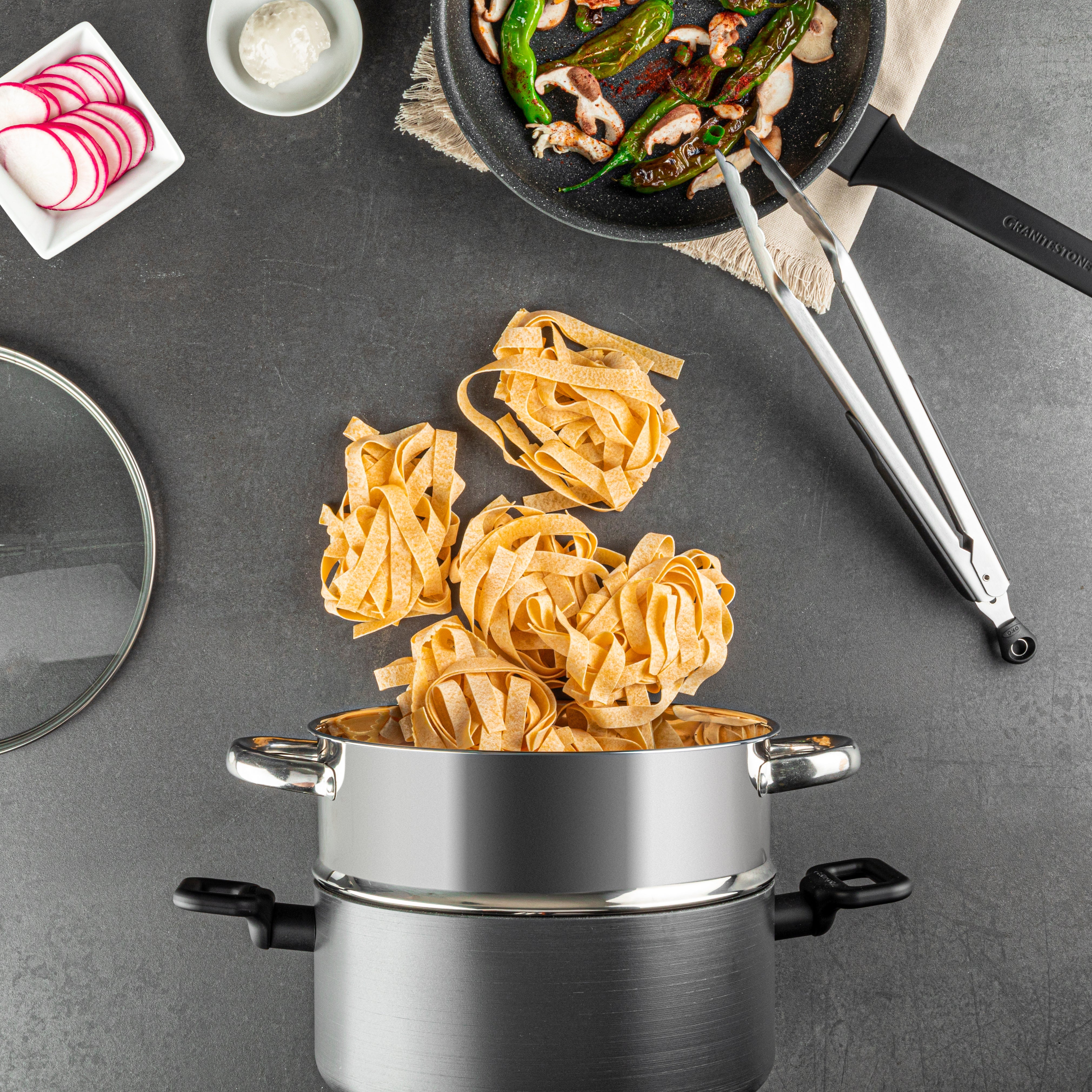 Granitestone 13-Piece Pro Premier Hard Anodized Stovetop Set with Easy Grip Handles - Image 8
