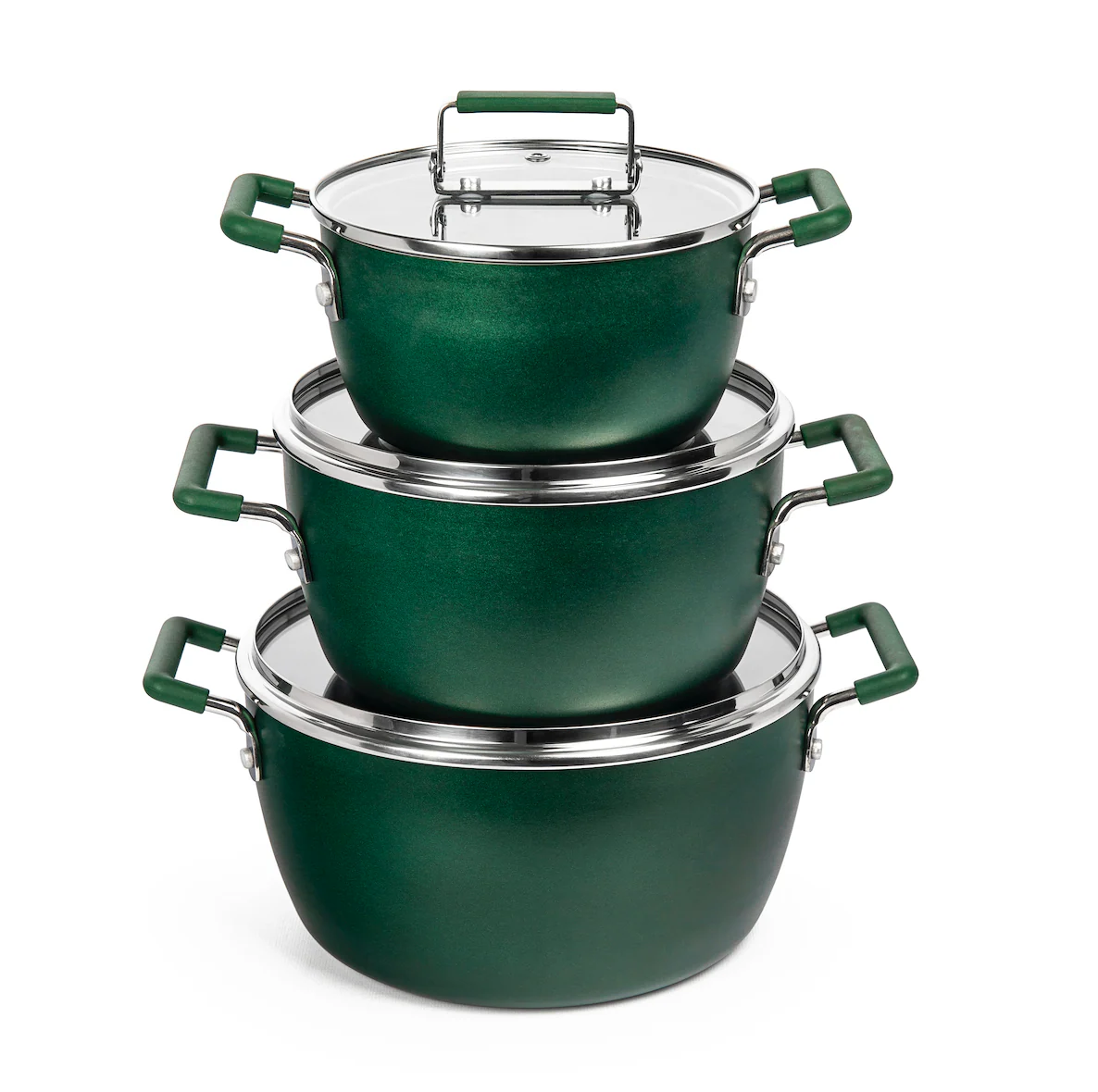 Granitestone Nesting 6 Piece Cooking Pots Set, Kitchen Pots, Non Stick Coating, 5qt 3qt & 1.5qt Pots with Lids, Stay Cool Handles Dishwasher Safe - Image 15