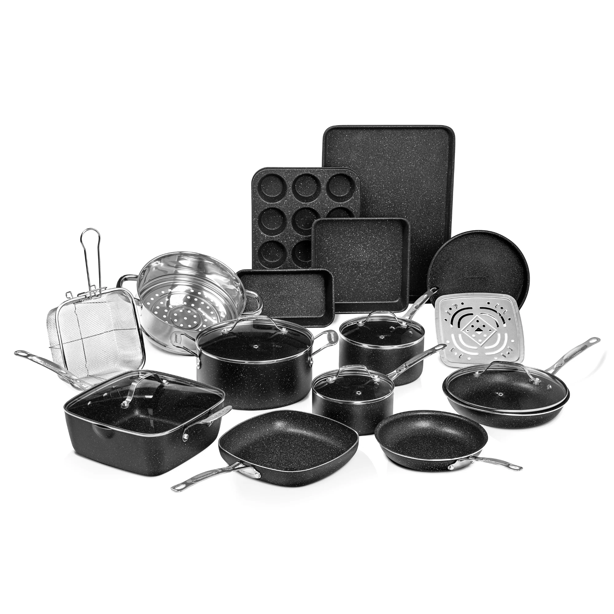 Granitestone 20pc Kitchen In A Box - Cook, Bake, Steam, Fry - Complete Set - Image 10