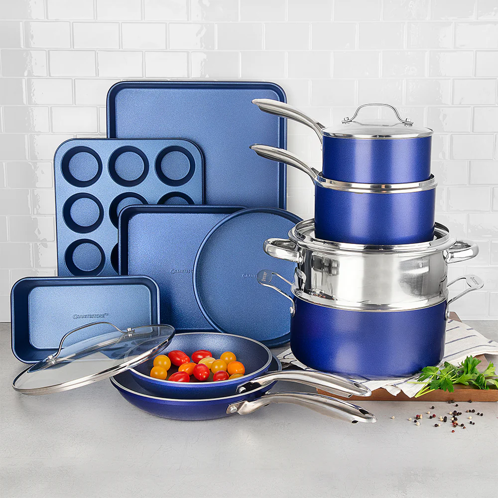 Granitestone 20pc Kitchen In A Box - Cook, Bake, Steam, Fry - Complete Set - Image 20