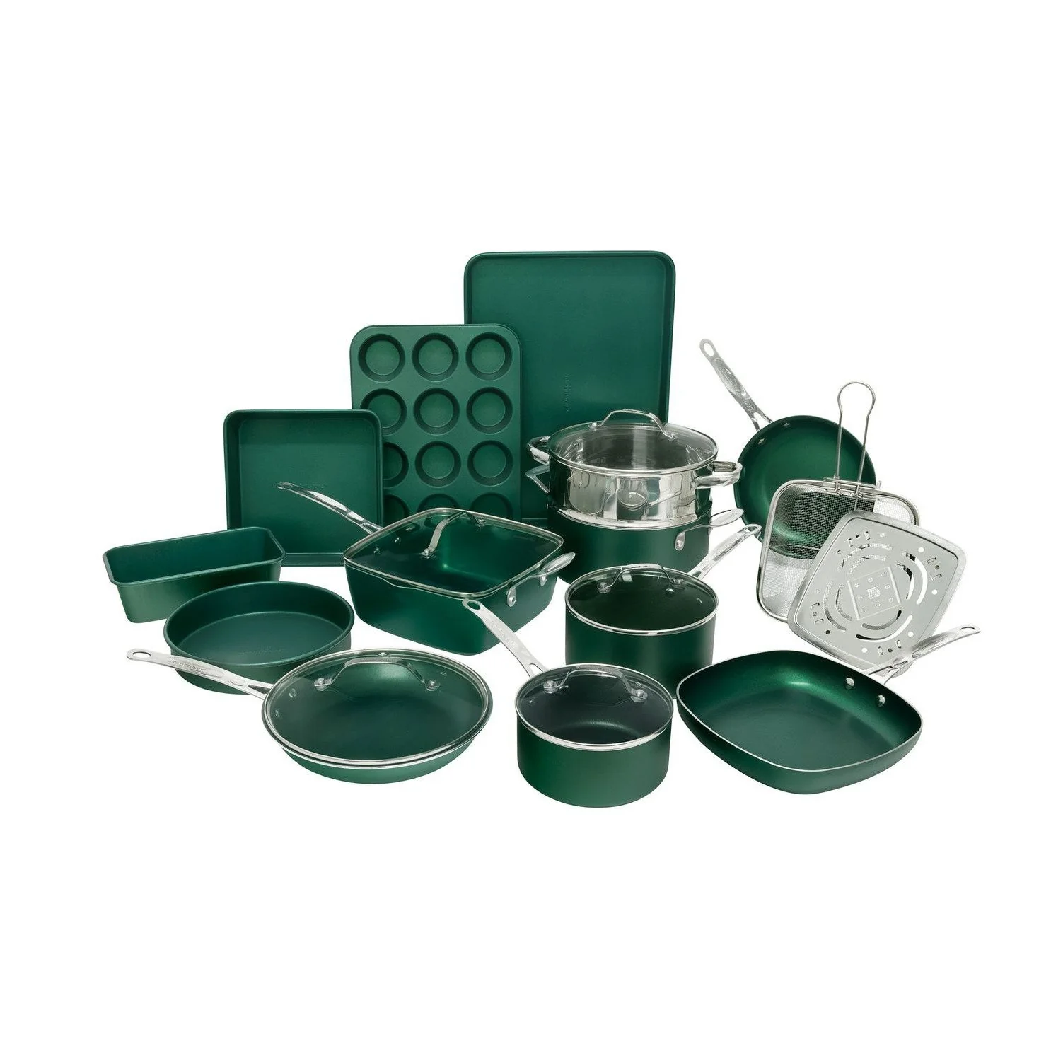 Granitestone 20pc Kitchen In A Box - Cook, Bake, Steam, Fry - Complete Set - Image 4