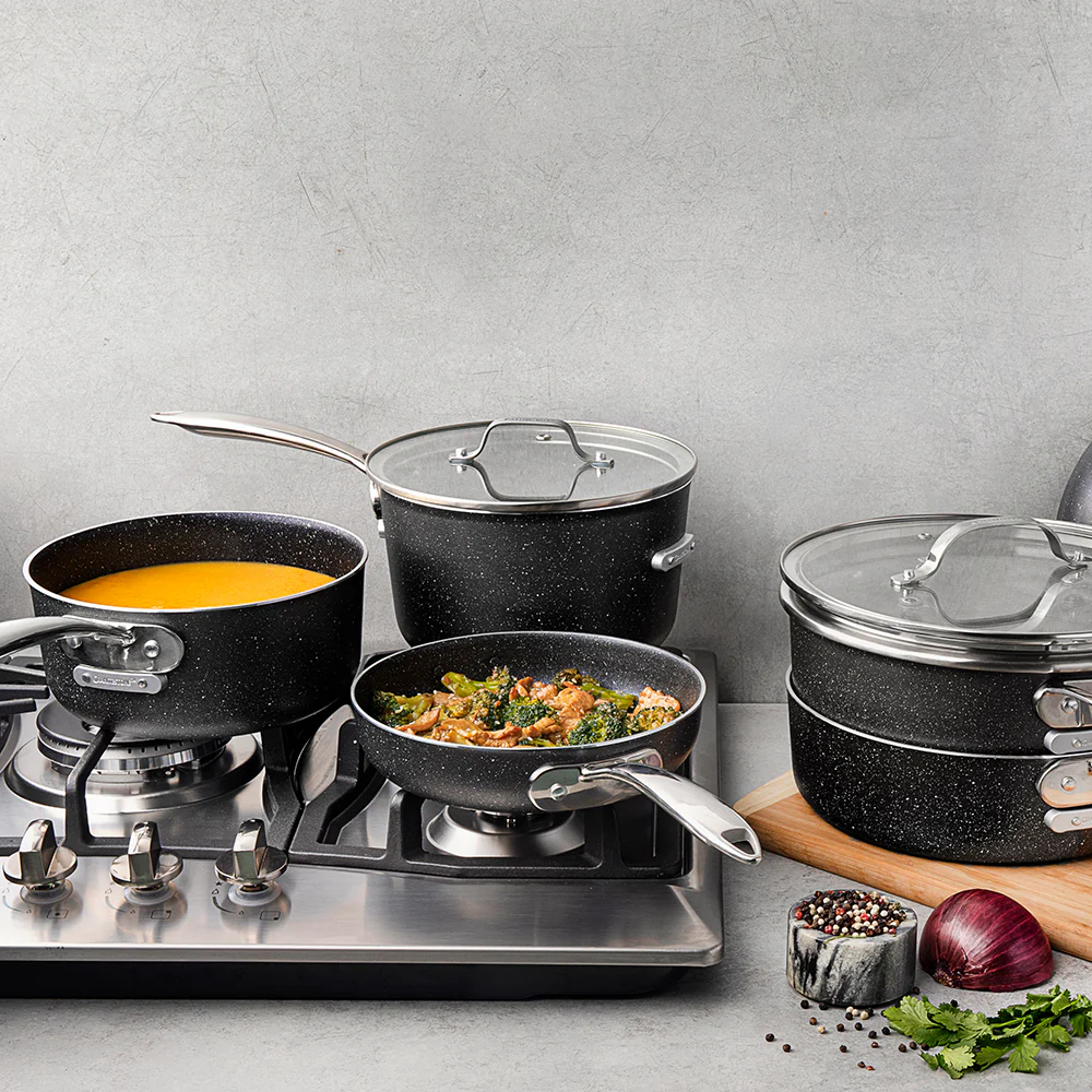 Granitestone 10-Piece Stackmaster Stackable Cookware Set - Image 13