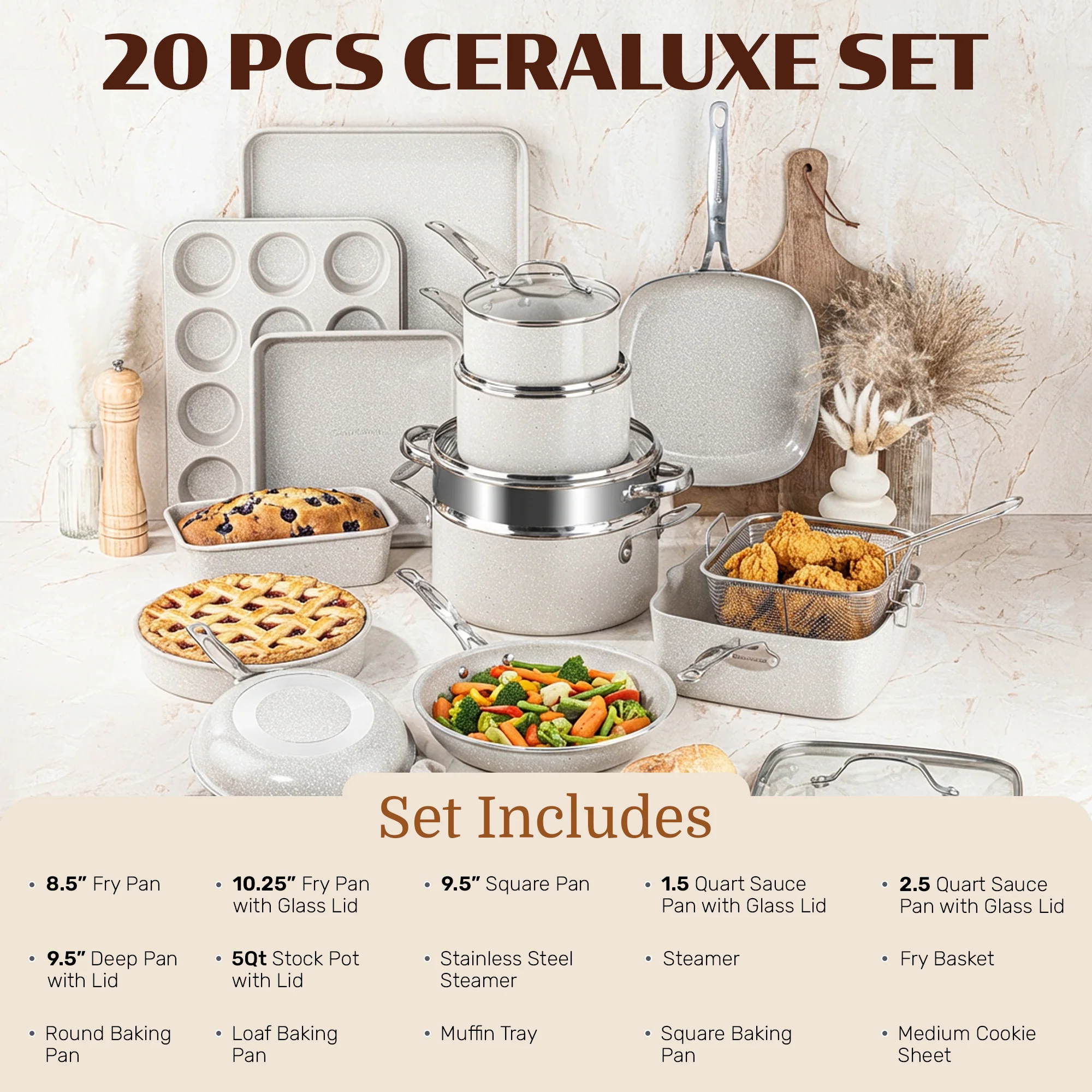 Granitestone Ceraluxe 20 Piece Kitchen in a Box - Image 7