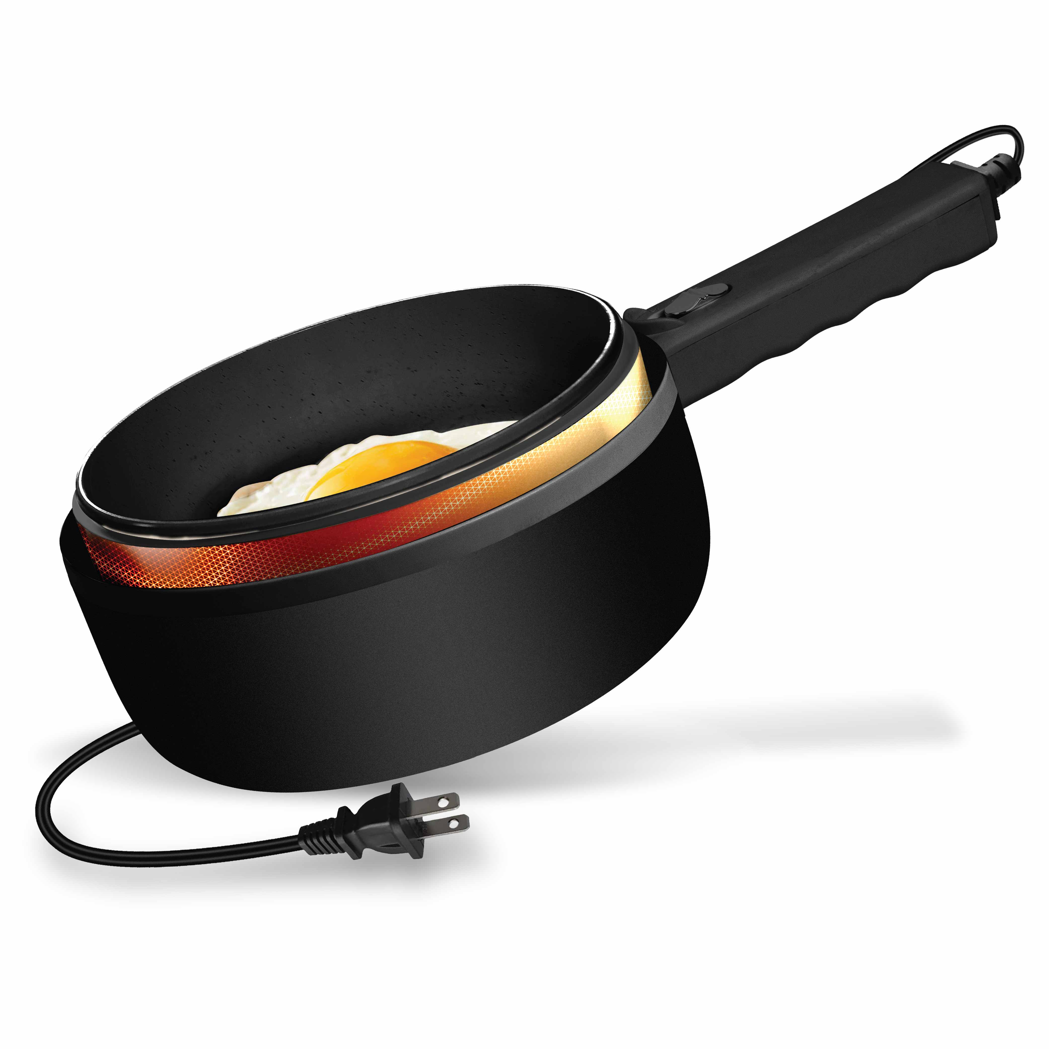 Ceramax Electric Cooker Nonstick Ceramic Skillet Pan Hot Pot Mini Cooker with Lid Steamer - Image 19