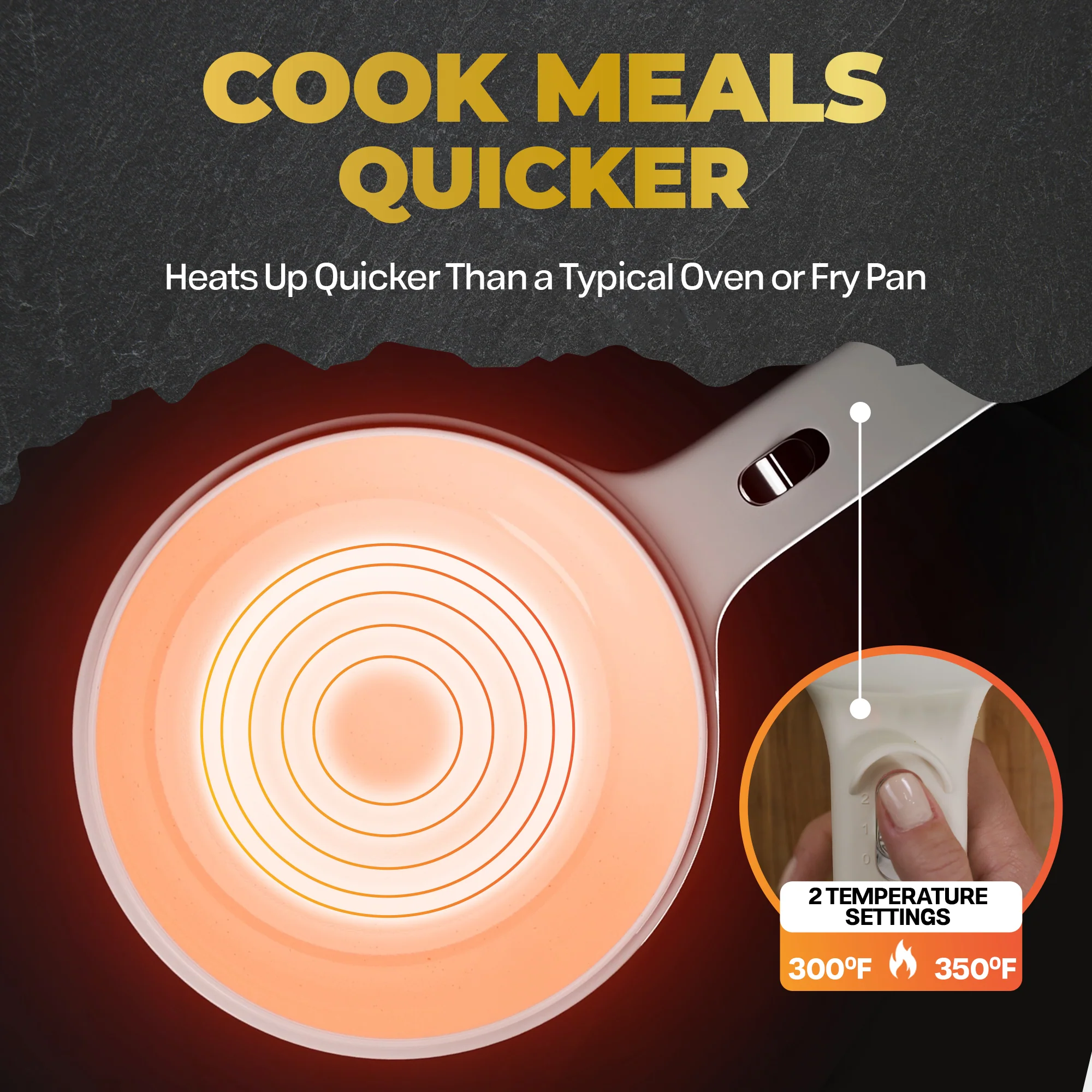 Ceramax Electric Cooker Nonstick Ceramic Skillet Pan Hot Pot Mini Cooker with Lid Steamer - Image 6