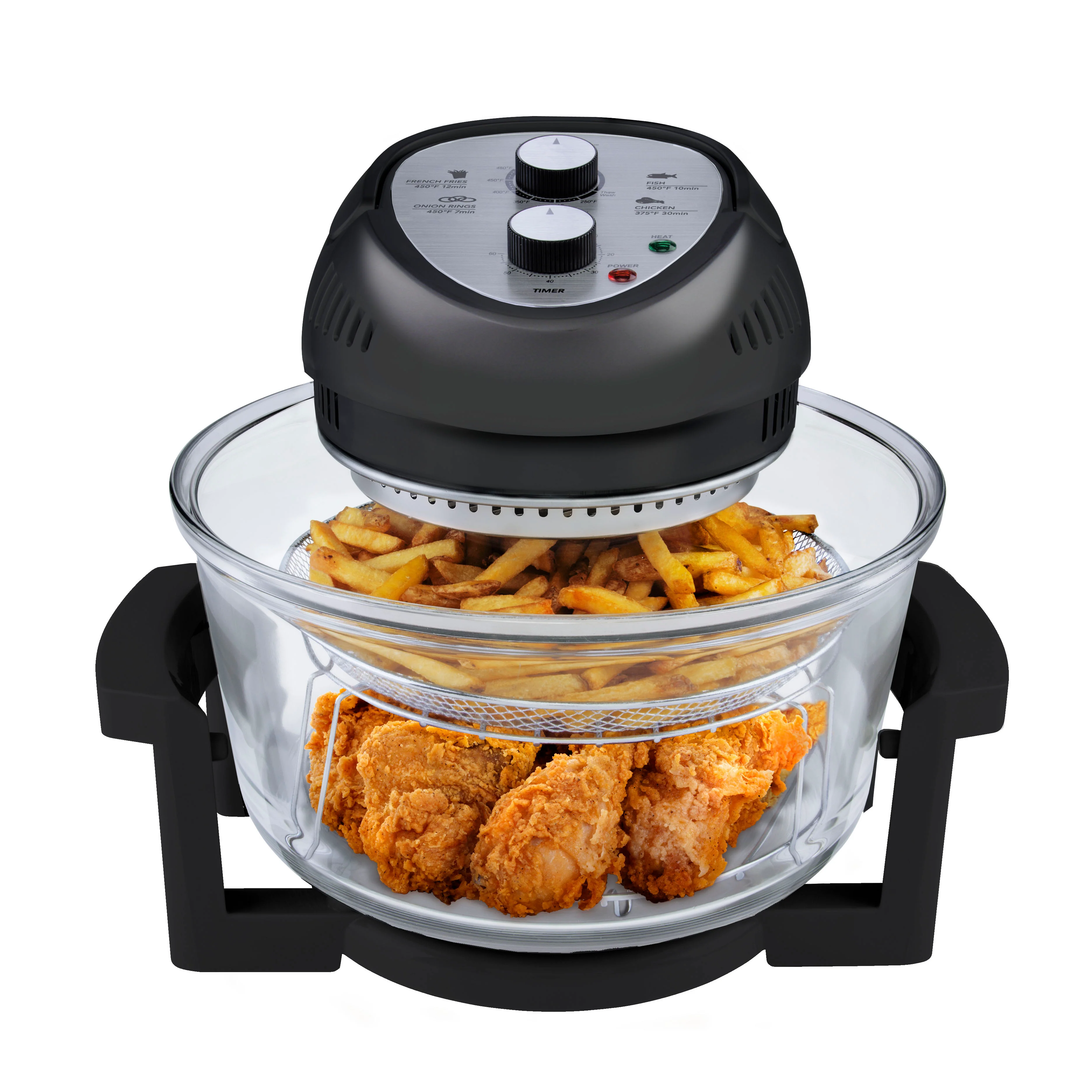 Granitestone Glass Air Fryer XL - Healthier, Crispier Cooking - 16 Quart Extra Large Oil-Less Convection Oven - Image 9