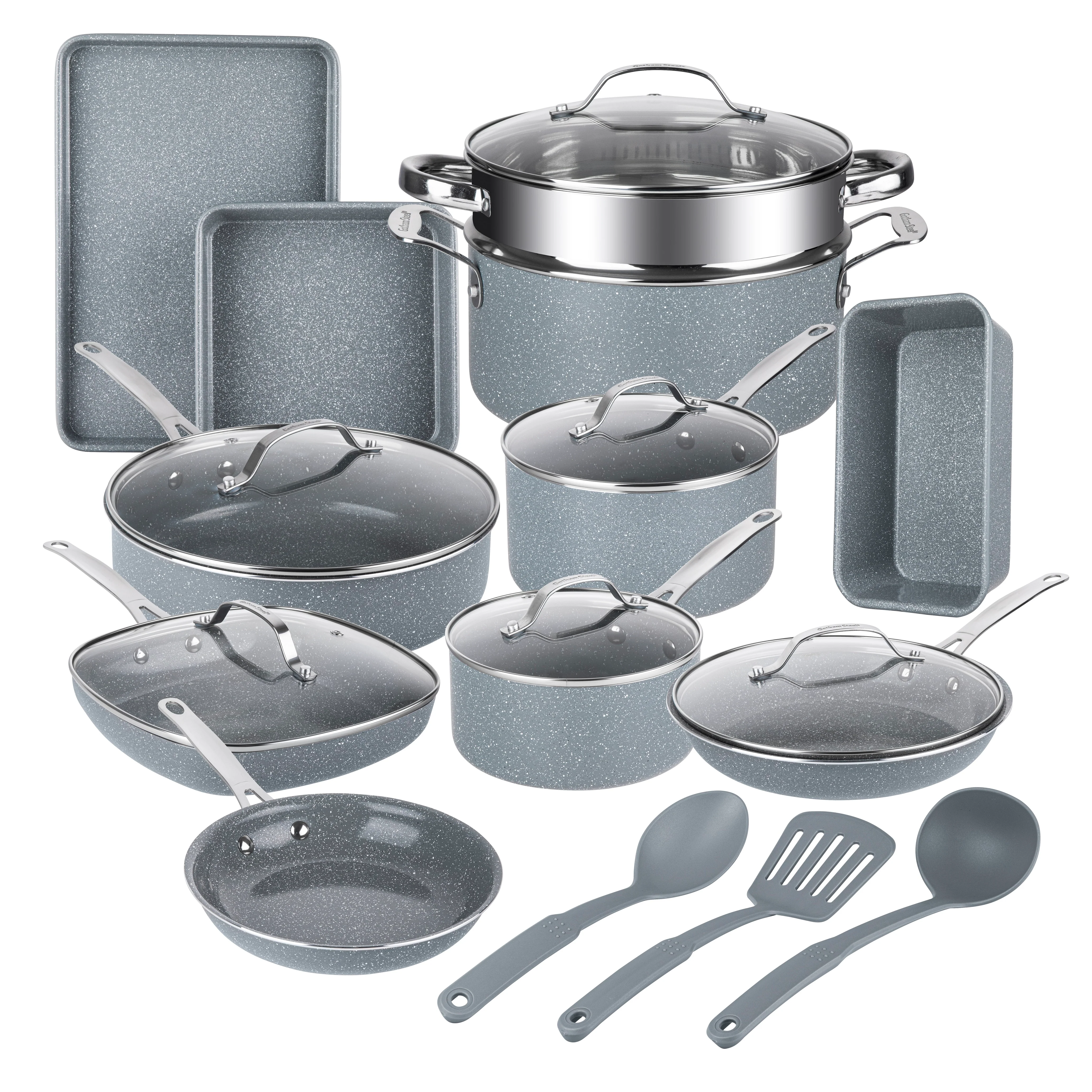 Granitestone Ceraluxe 20 Piece Express Cookware & Bakeware Set with Utensils - Image 8