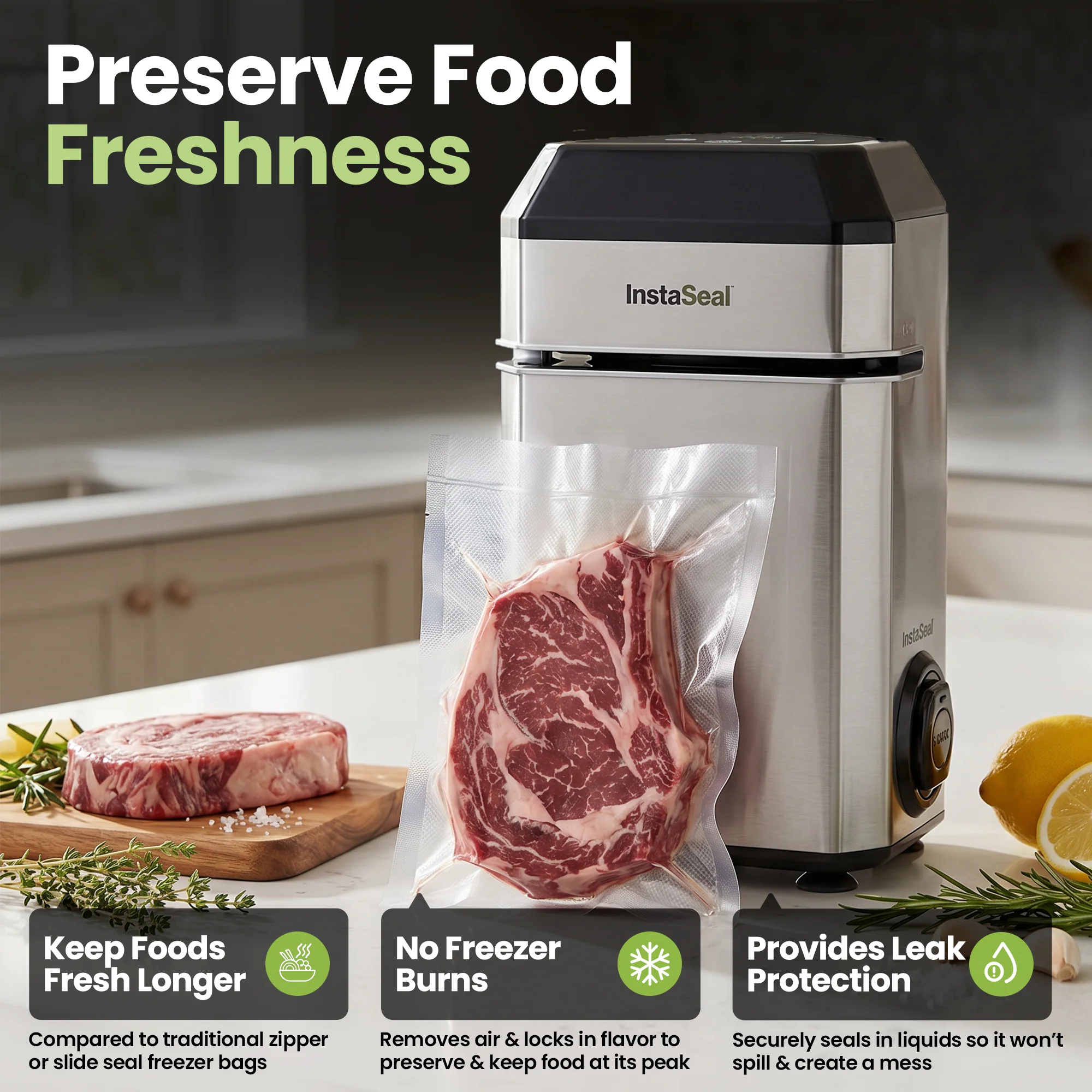 InstaSeal Upright Automatic Vacuum Sealer - Image 4
