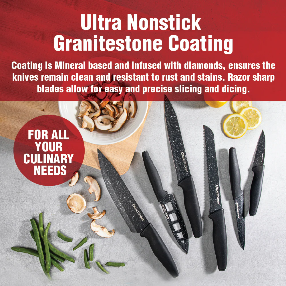 Granitestone NutriBlade 6 Piece Knife Set - Image 4