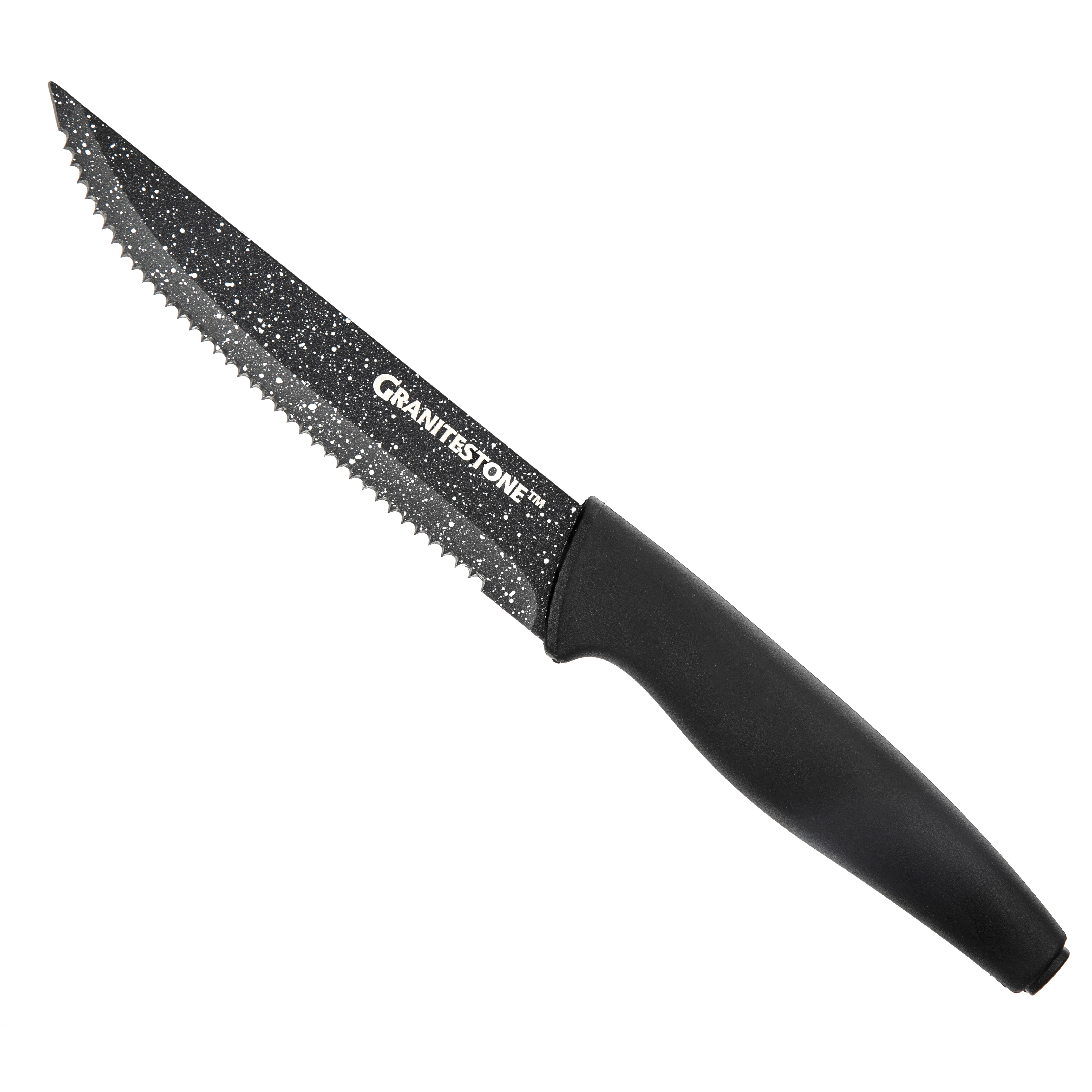 Granitestone Nutriblade 6-Piece Steak Knives with Comfortable Handles, Steel Serrated Blades - Image 4