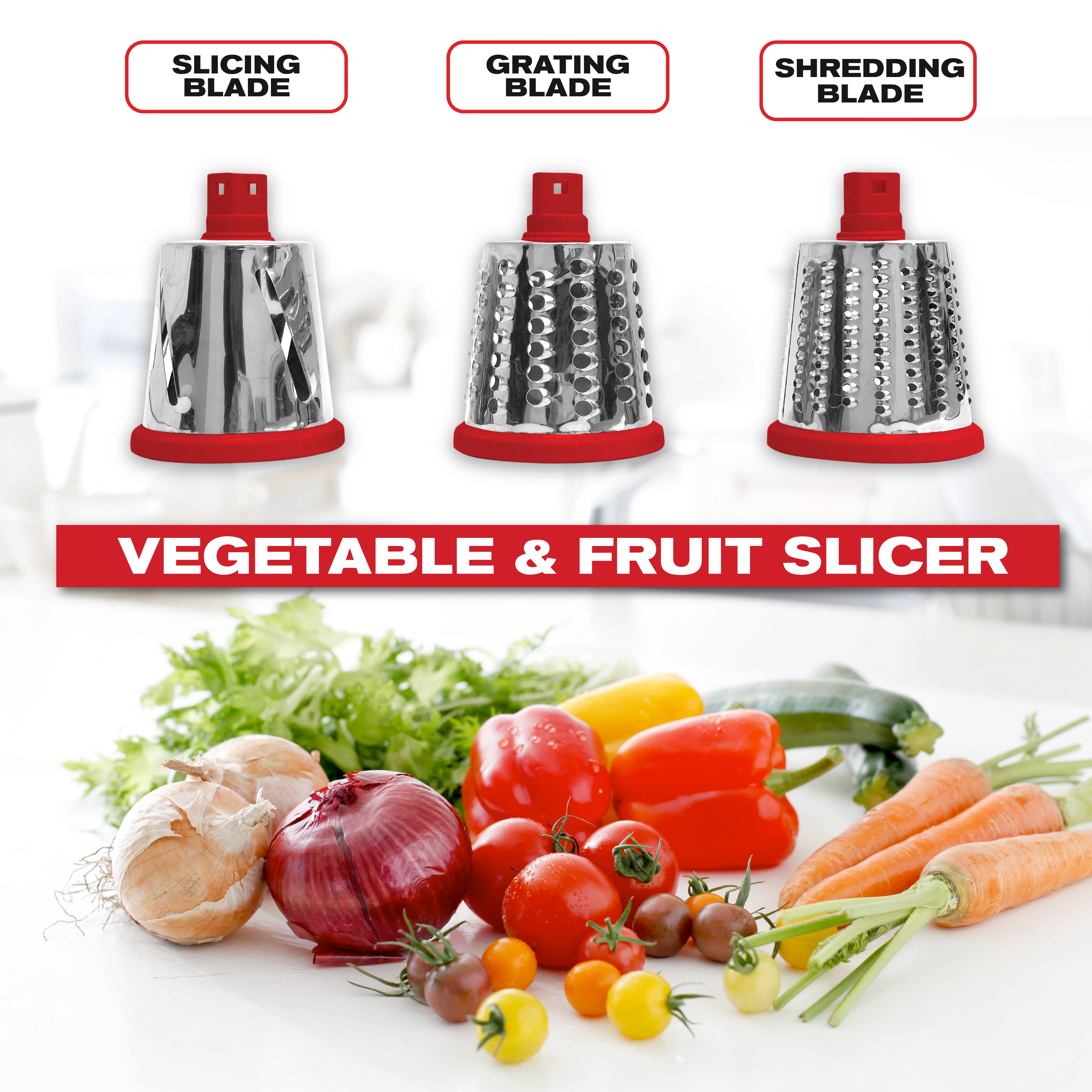 Granitestone Nutrislicer 3-in 1 Kitchen Spinning/Rotating Mandoline - Image 11