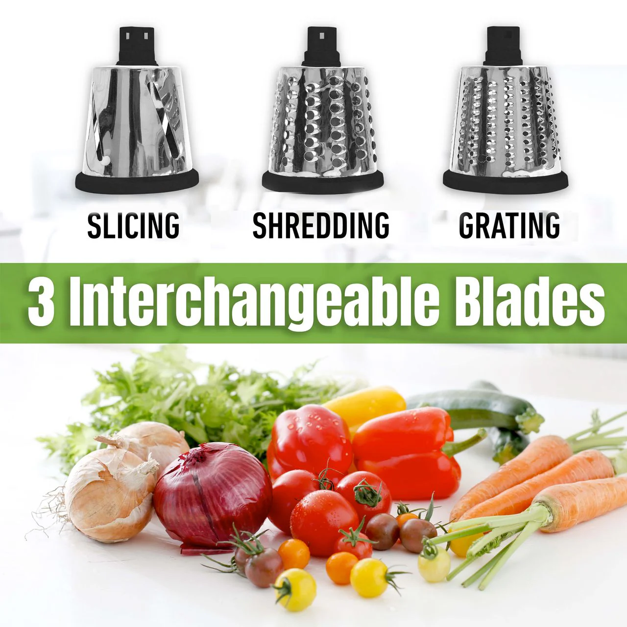 Granitestone Nutrislicer 3-in 1 Kitchen Spinning/Rotating Mandoline - Image 4