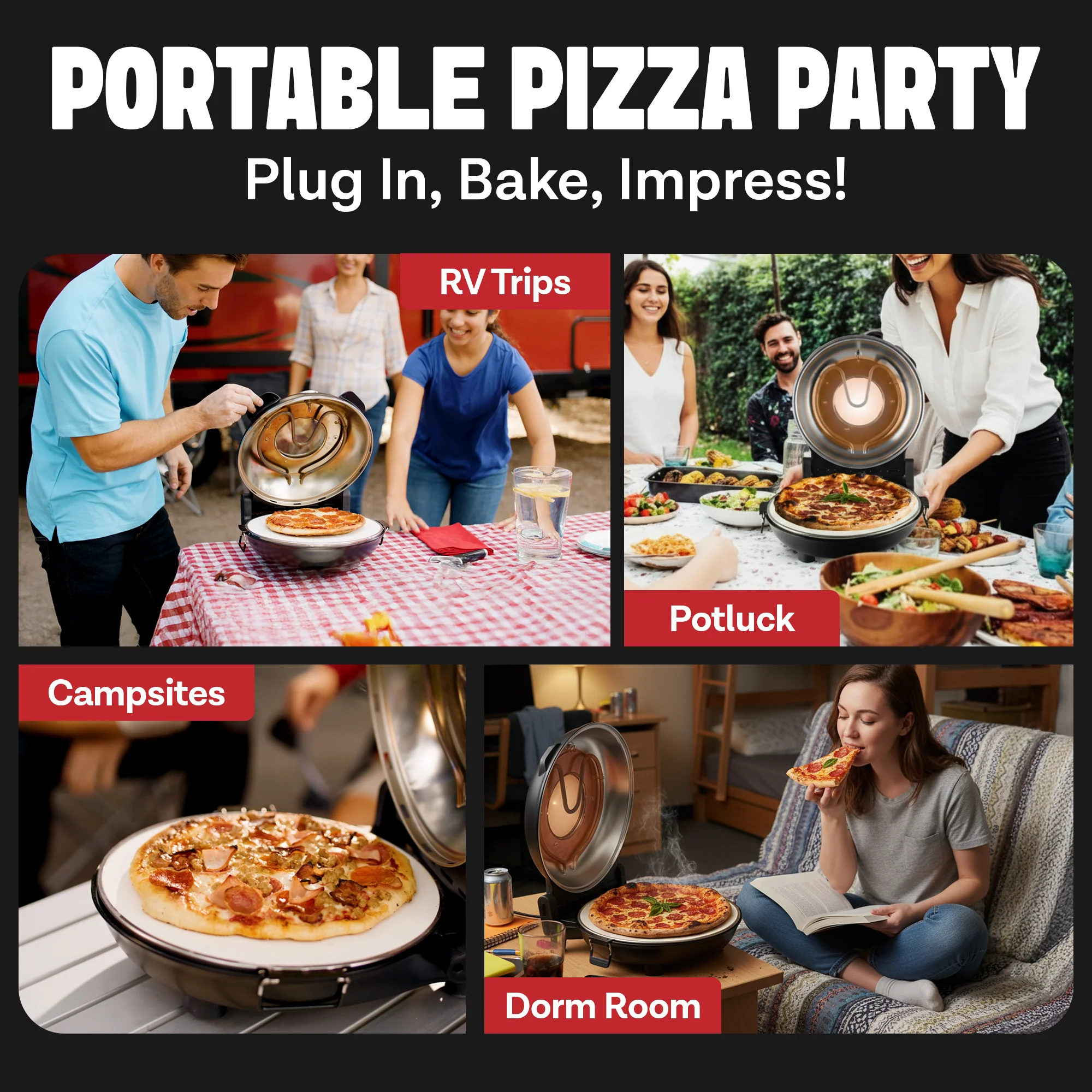 Piezano XL 14" Countertop Pizza Oven - Image 10