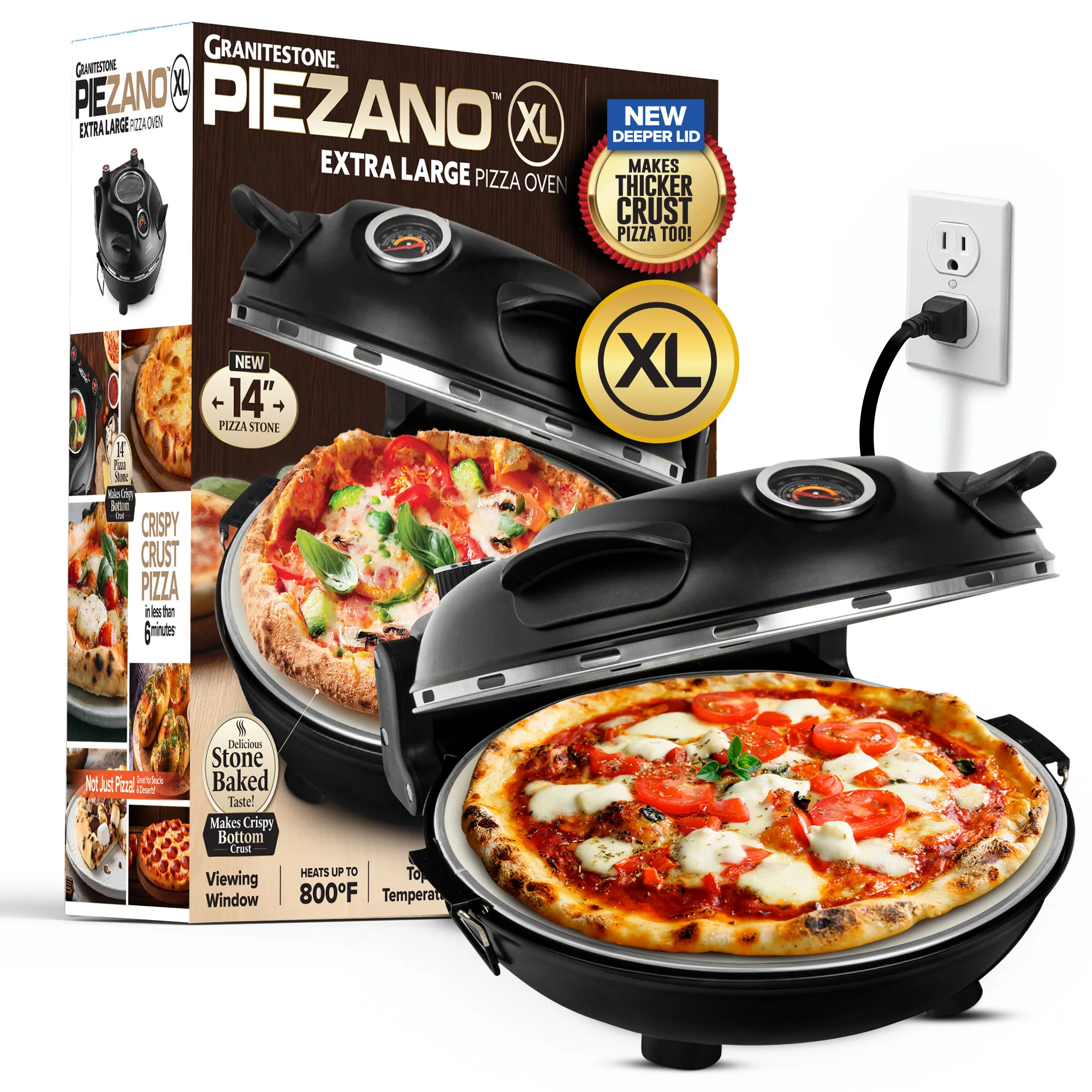 Granitestone Piezano - Countertop Pizza Oven - Image 22