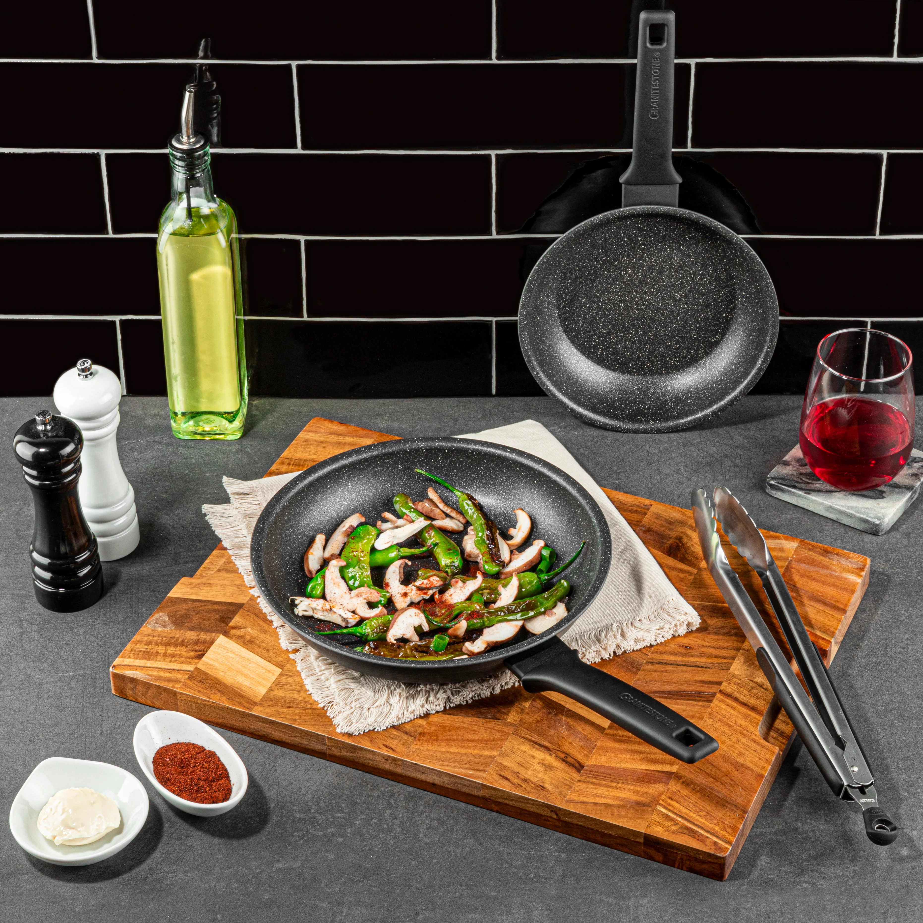 Granitestone 10-Piece Pro Premiere Hard Anodized Stovetop Set with Easy Grip Handles - Image 14