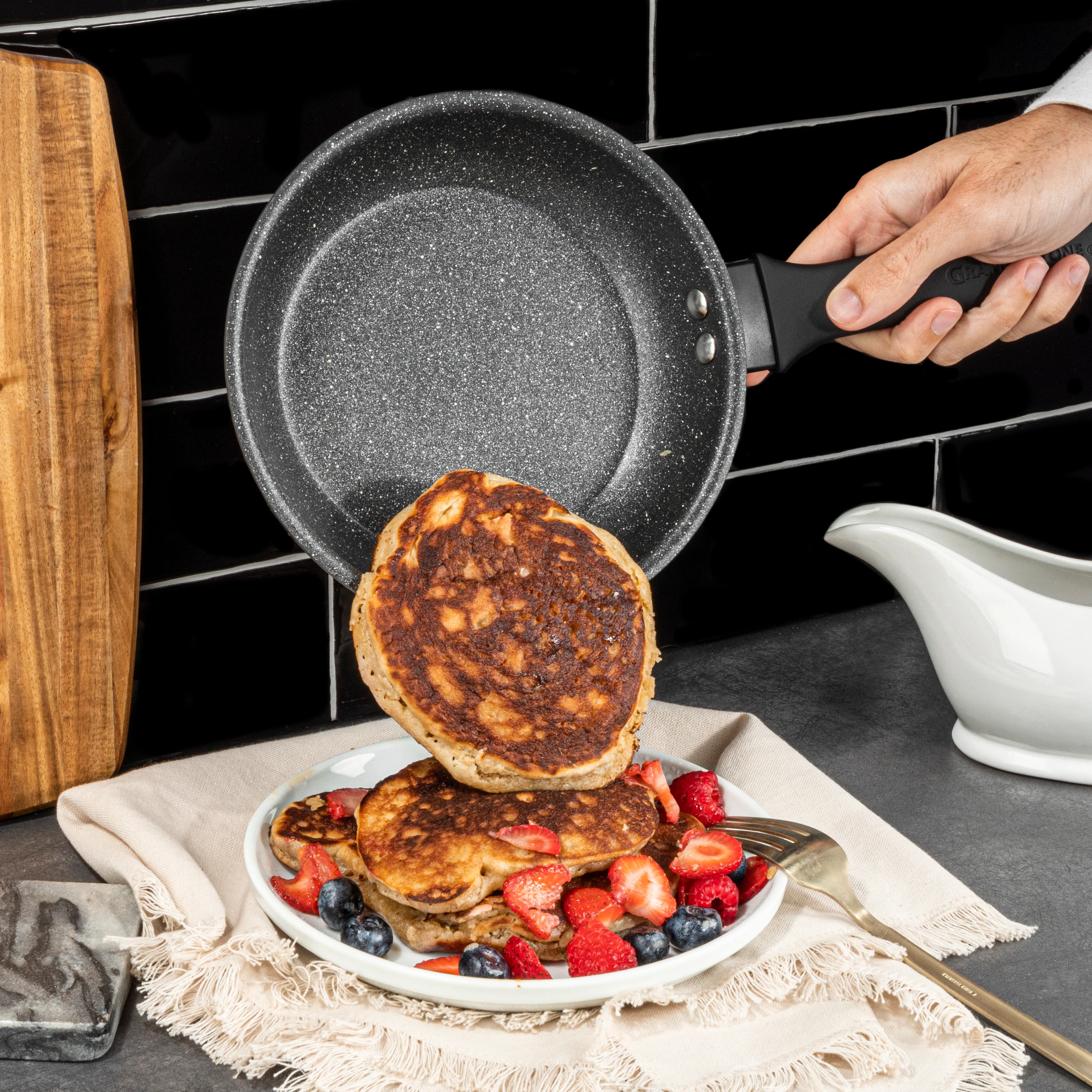 Granitestone 10-Piece Pro Premiere Hard Anodized Stovetop Set with Easy Grip Handles - Image 21