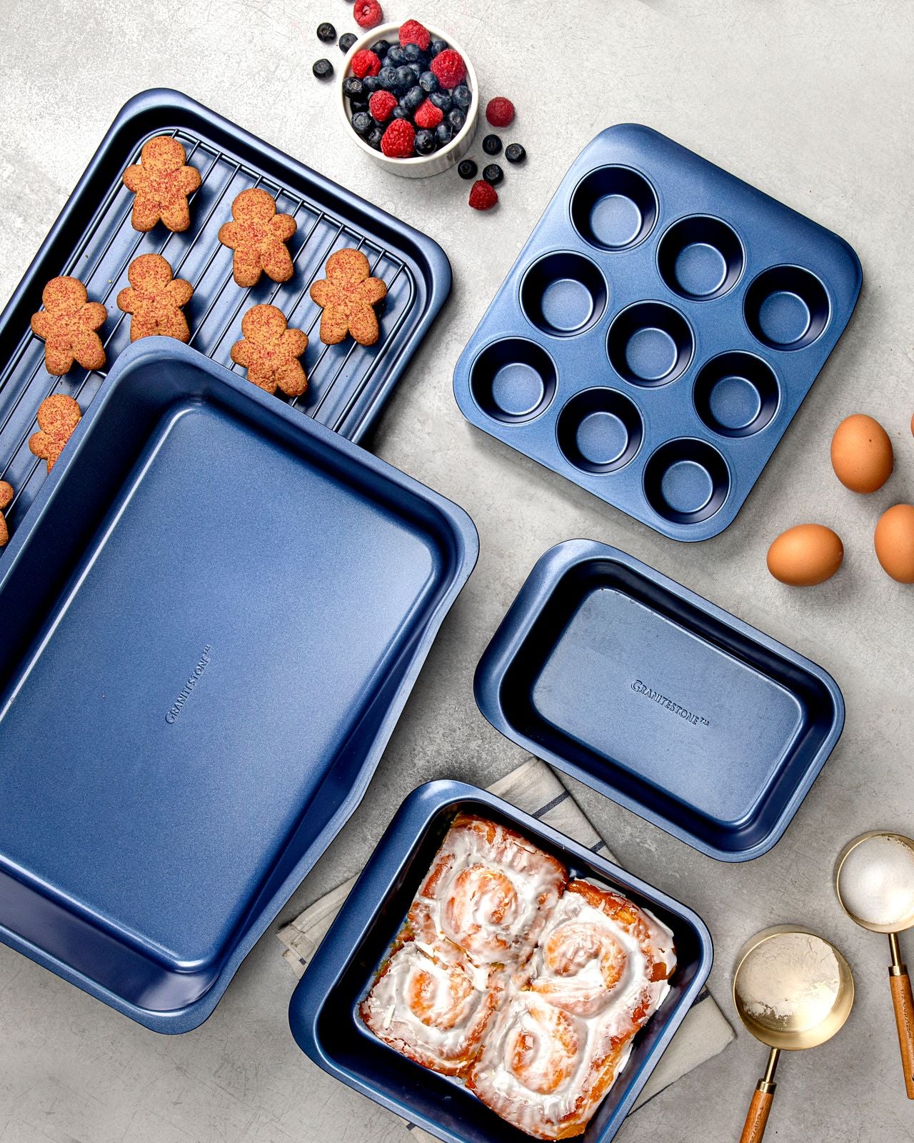 Granitestone Bake N' Stack 6 Piece Stackable Bakeware - Image 13