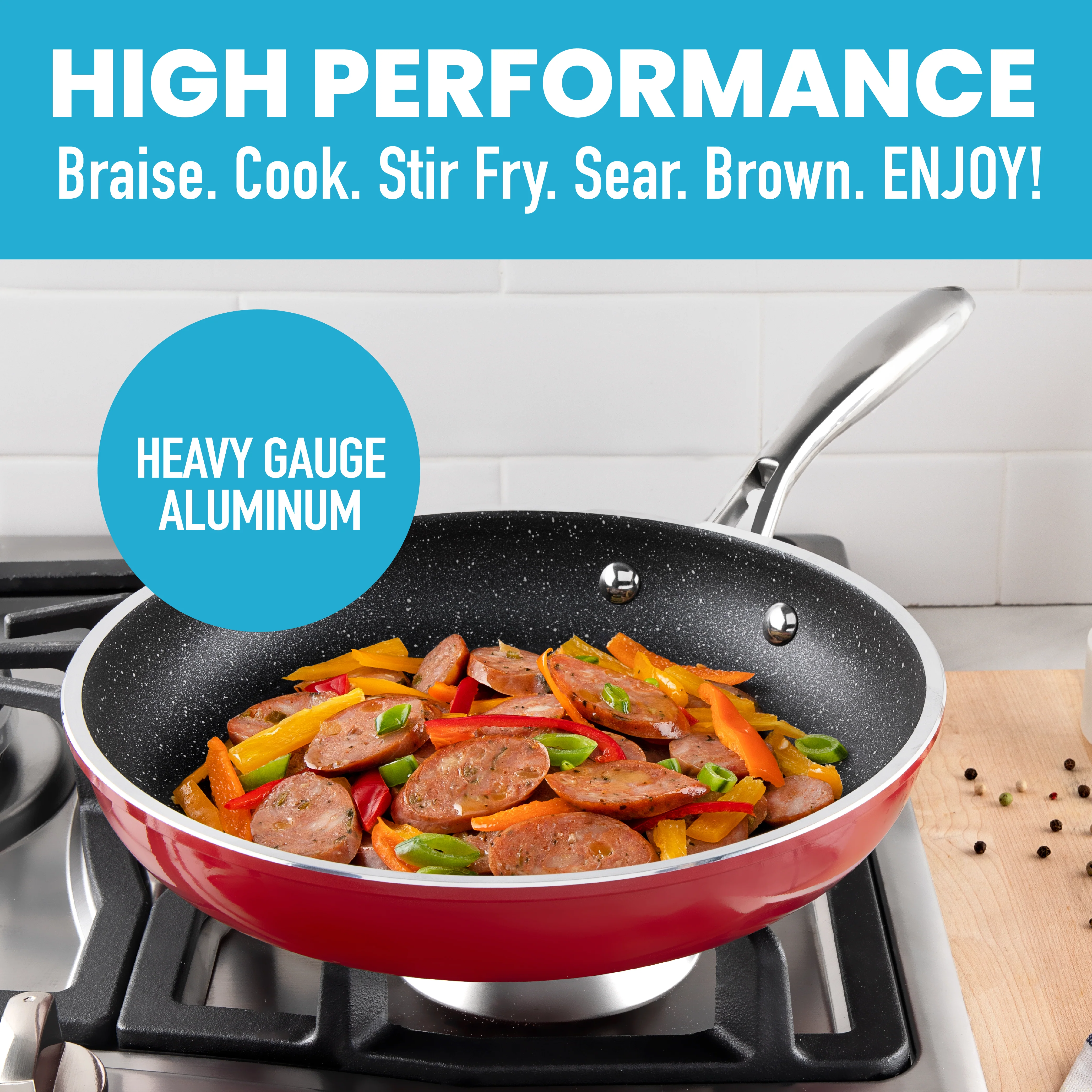 Granitestone 10" Non-Stick Round Fry Pan with titanium and diamond-infused coating - Image 31