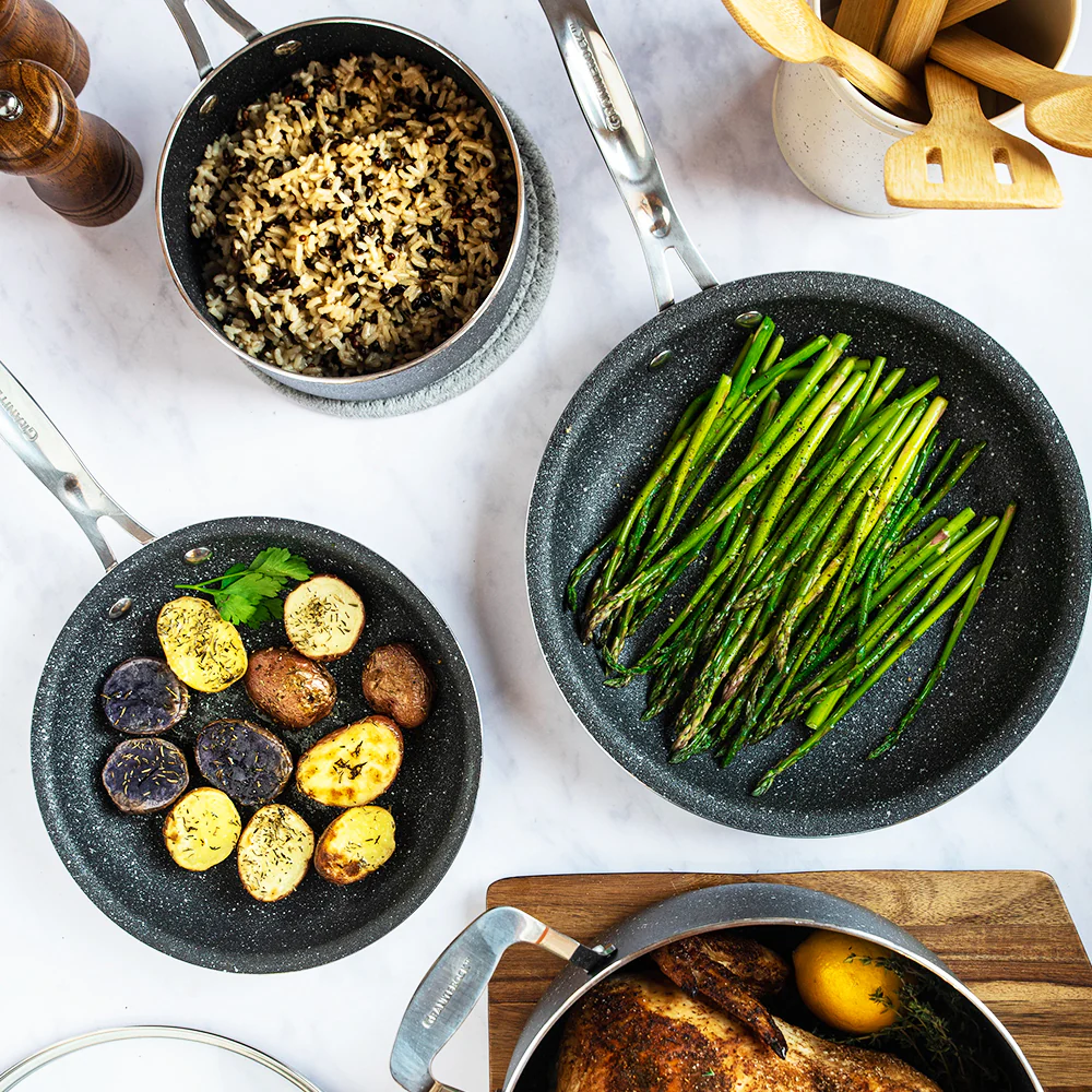 Granitestone 10" Non-Stick Round Fry Pan with titanium and diamond-infused coating - Image 4